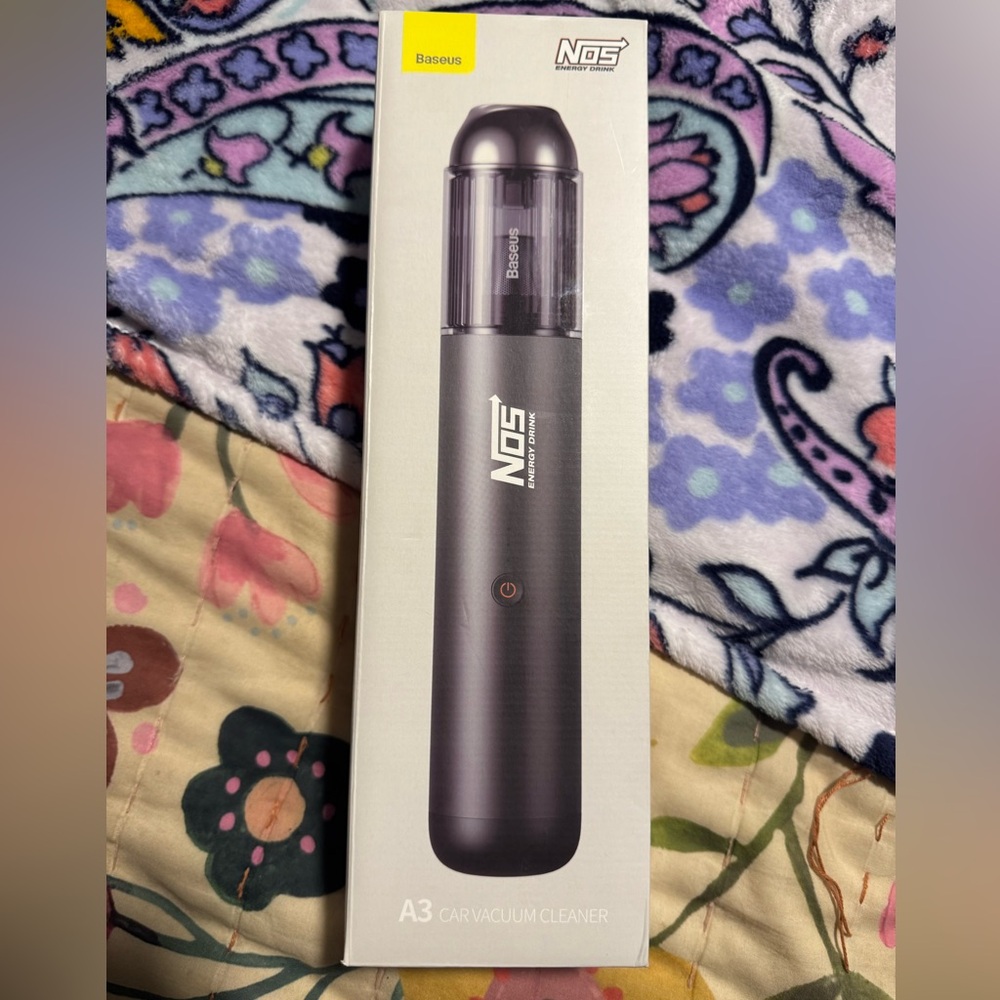 NOS Energy Baseus A3 Rechargeable Car Vacuum Cleaner  ~ NEW